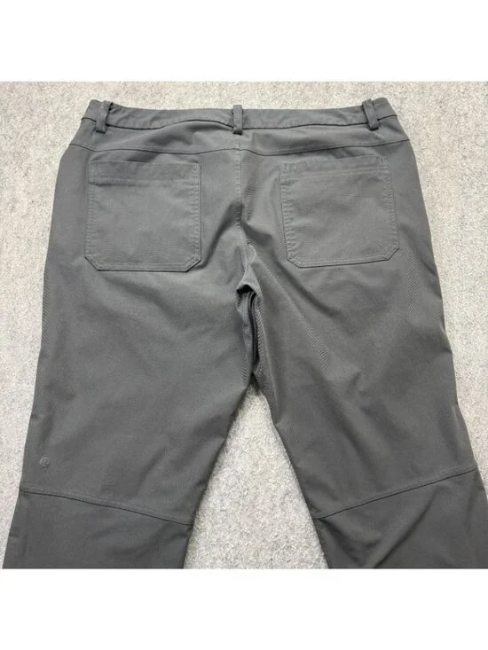 Lululemon ABC 5-Pocket Pants Men 36 x 33 Gray Classic Fit Stretch - Picture 7 of 16